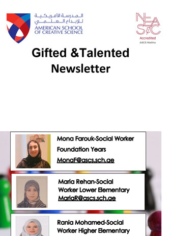 Gifted and Taleted Newsletter 2020-2021